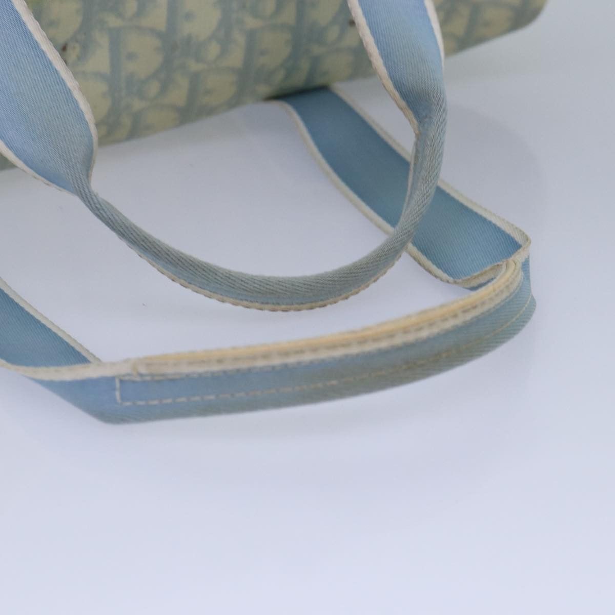 Dior Trotter Blue Canvas Handbag (Pre-Owned) Size ONE SIZE - 4 Thumbnail