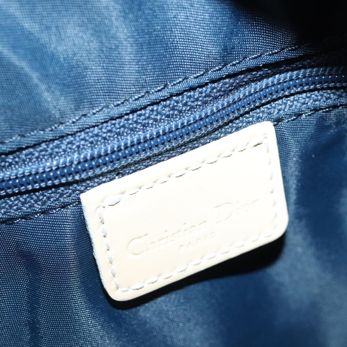 Dior Trotter Blue Canvas Handbag (Pre-Owned) Size ONE SIZE - 9 Thumbnail