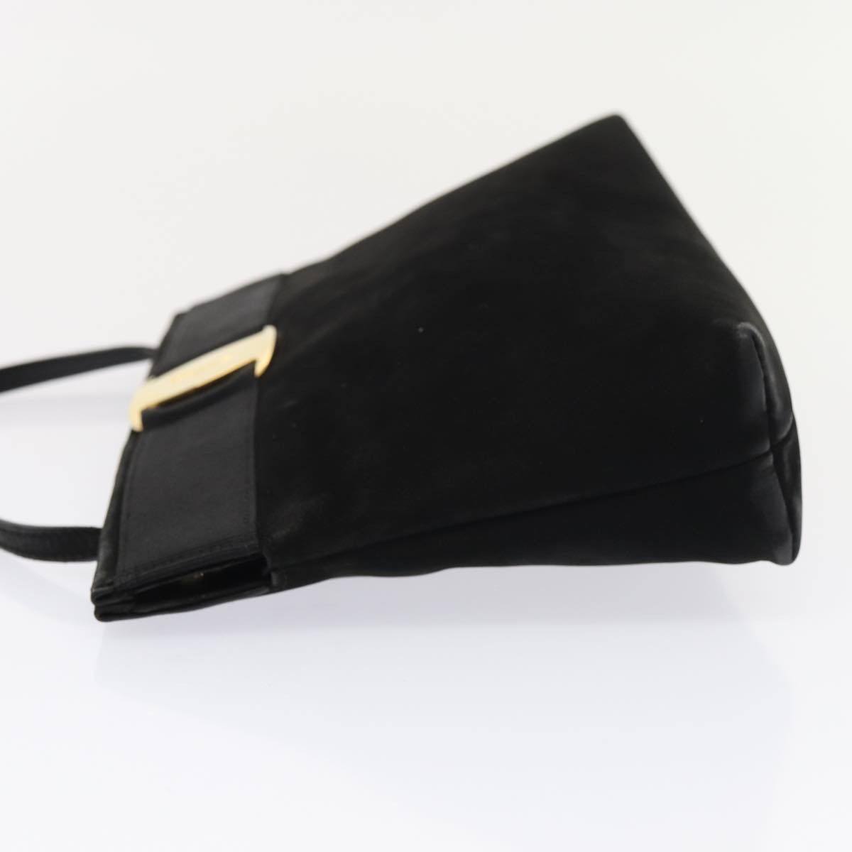 Salvatore Ferragamo Black Suede Shoulder Bag (Pre-Owned) Size ONE SIZE - 4 Thumbnail
