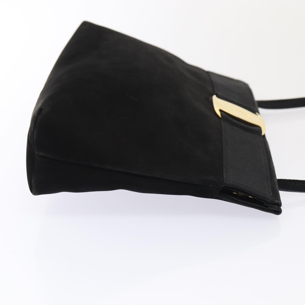 Salvatore Ferragamo Black Suede Shoulder Bag (Pre-Owned) Size ONE SIZE - 3 Thumbnail