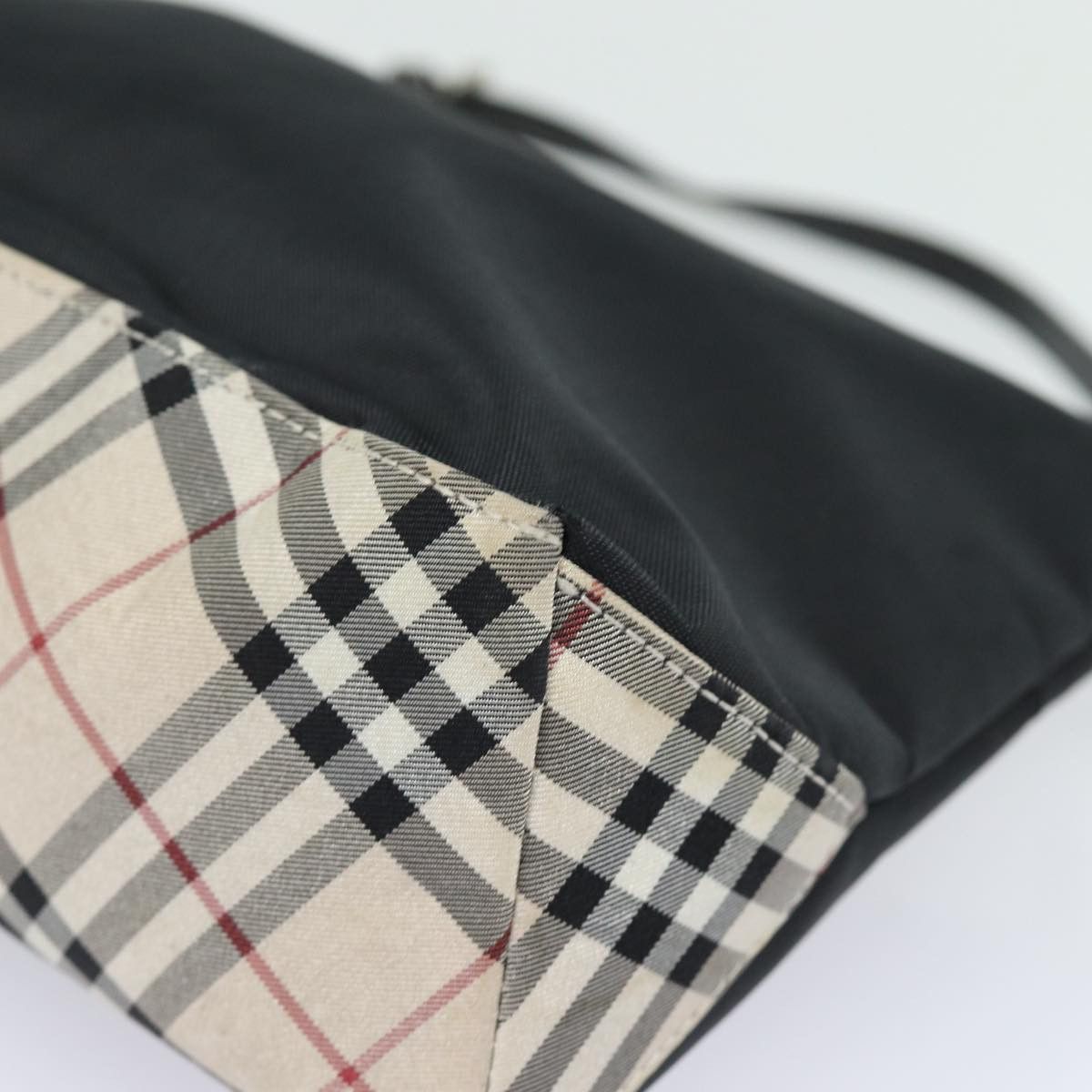 Burberry Nova Check Black Synthetic Handbag (Pre-Owned) Size ONE SIZE - 10 Thumbnail