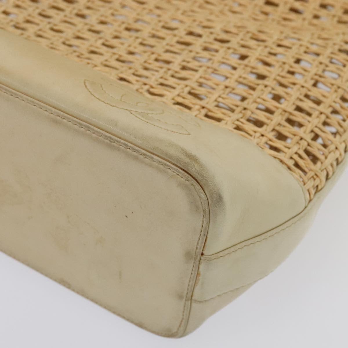 Chanel Triple Coco Beige Suede Tote Bag (Pre-Owned) Size ONE SIZE - 9 Thumbnail