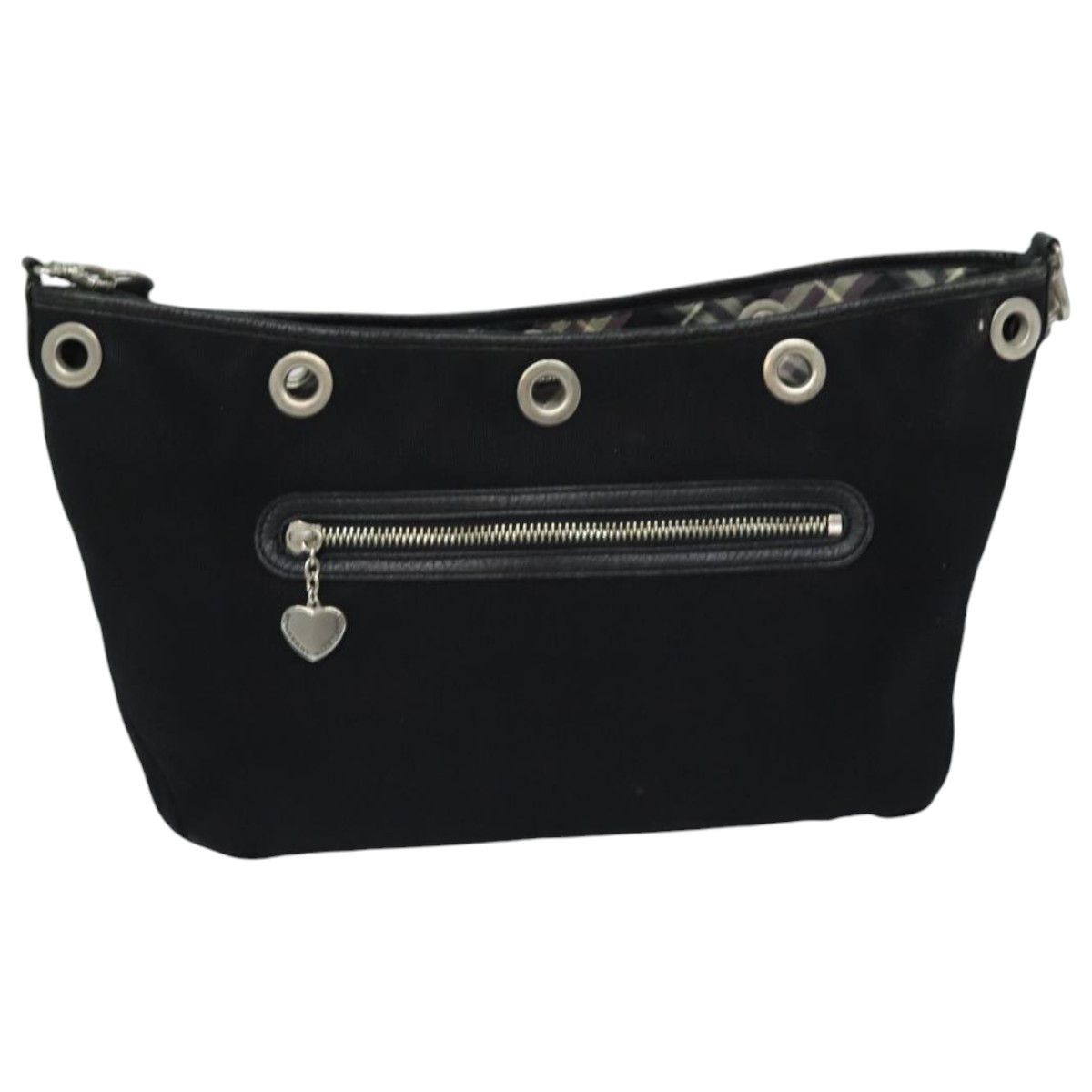 Burberry Nova Check Black Canvas Shoulder Bag (Pre-Owned) Size ONE SIZE - 2 Thumbnail