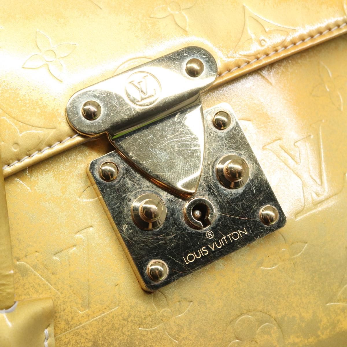 Louis Vuitton Spring Street Yellow Patent Leather Handbag (Pre-Owned) Size ONE SIZE - 10 Thumbnail