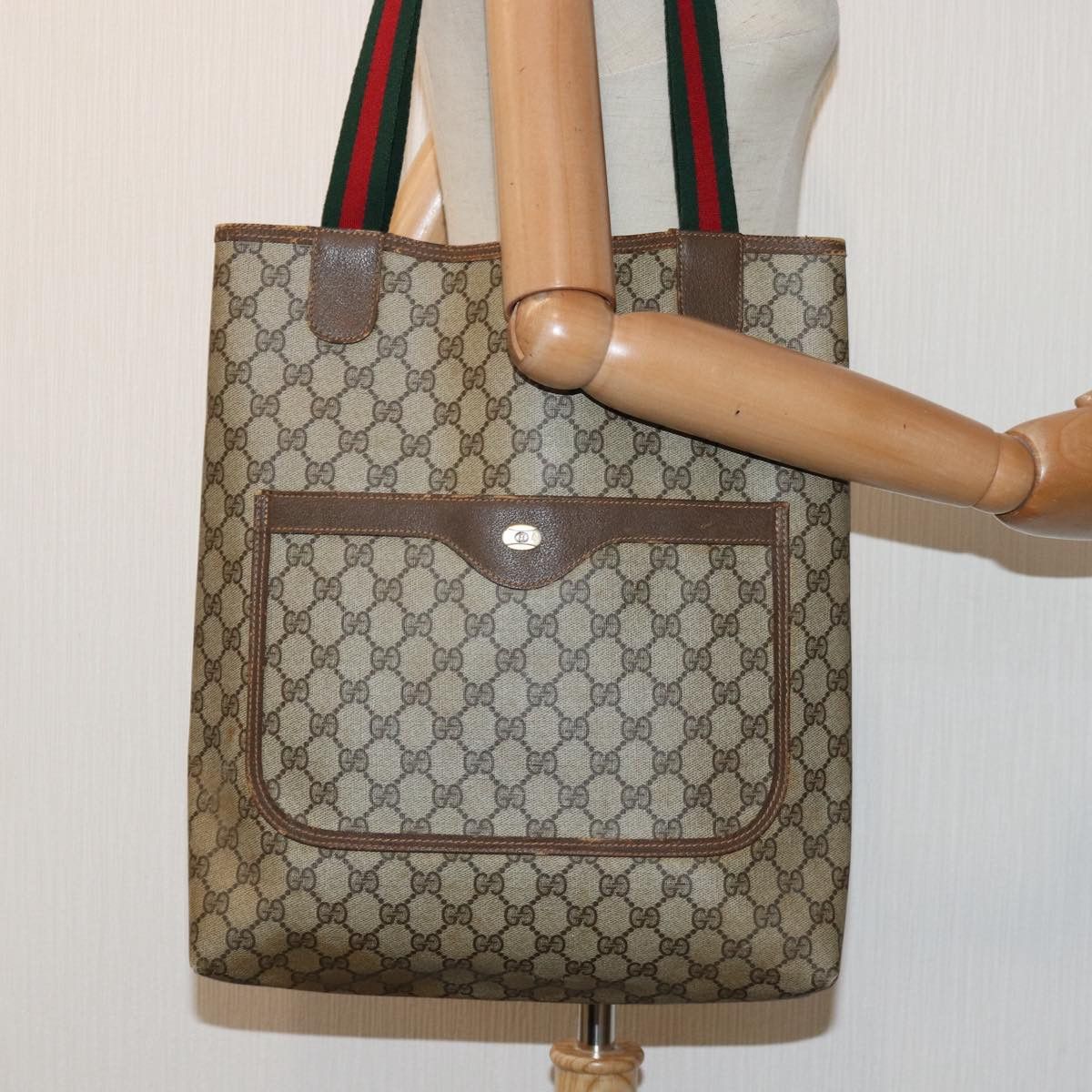 Gucci Ophidia Beige Canvas Tote Bag (Pre-Owned) Size ONE SIZE - 15 Thumbnail