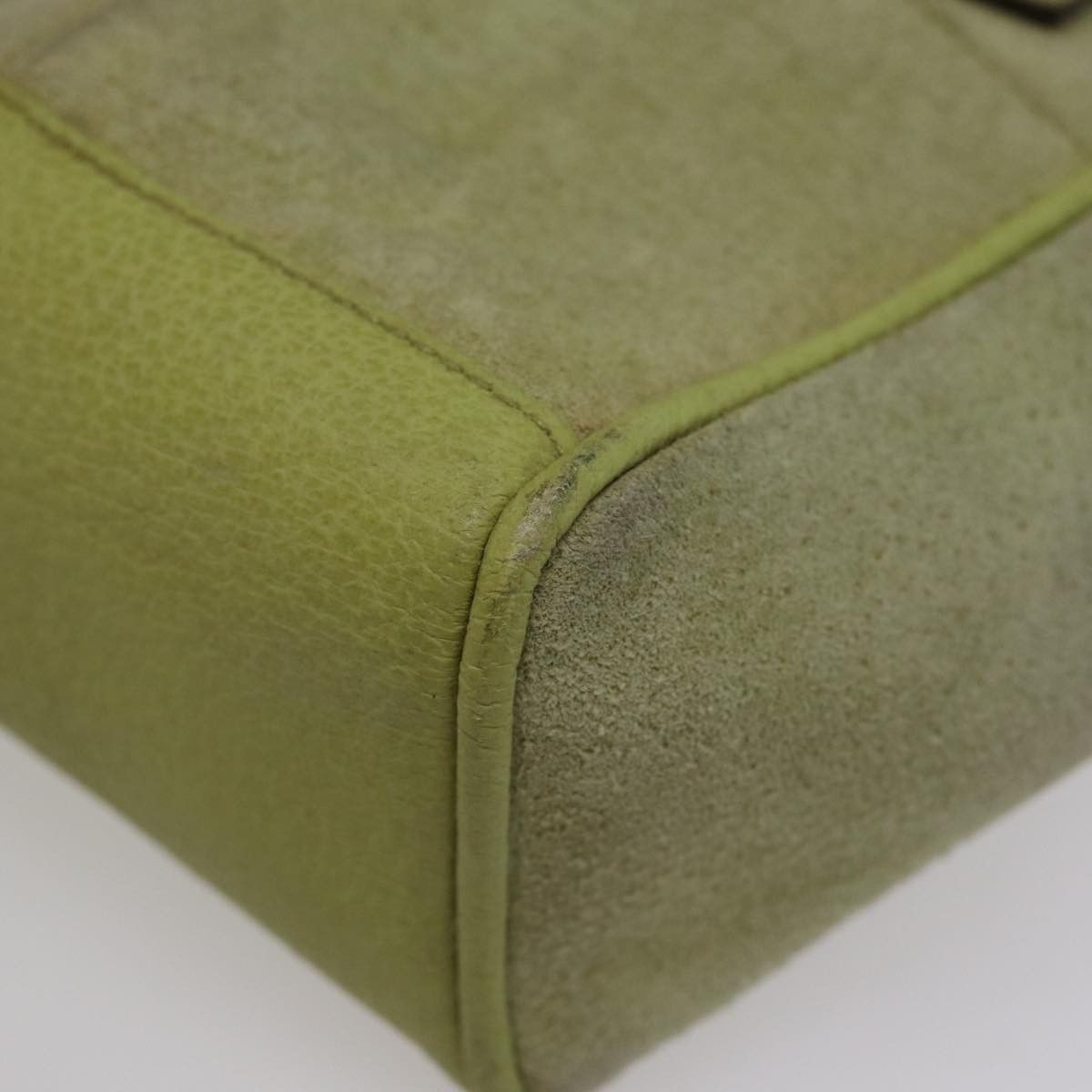 Gucci Bamboo Green Suede Handbag (Pre-Owned) Size ONE SIZE - 16 Thumbnail