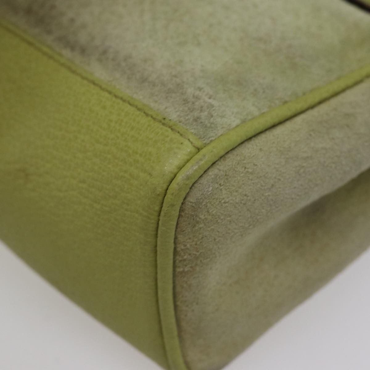 Gucci Bamboo Green Suede Handbag (Pre-Owned) Size ONE SIZE - 18 Thumbnail