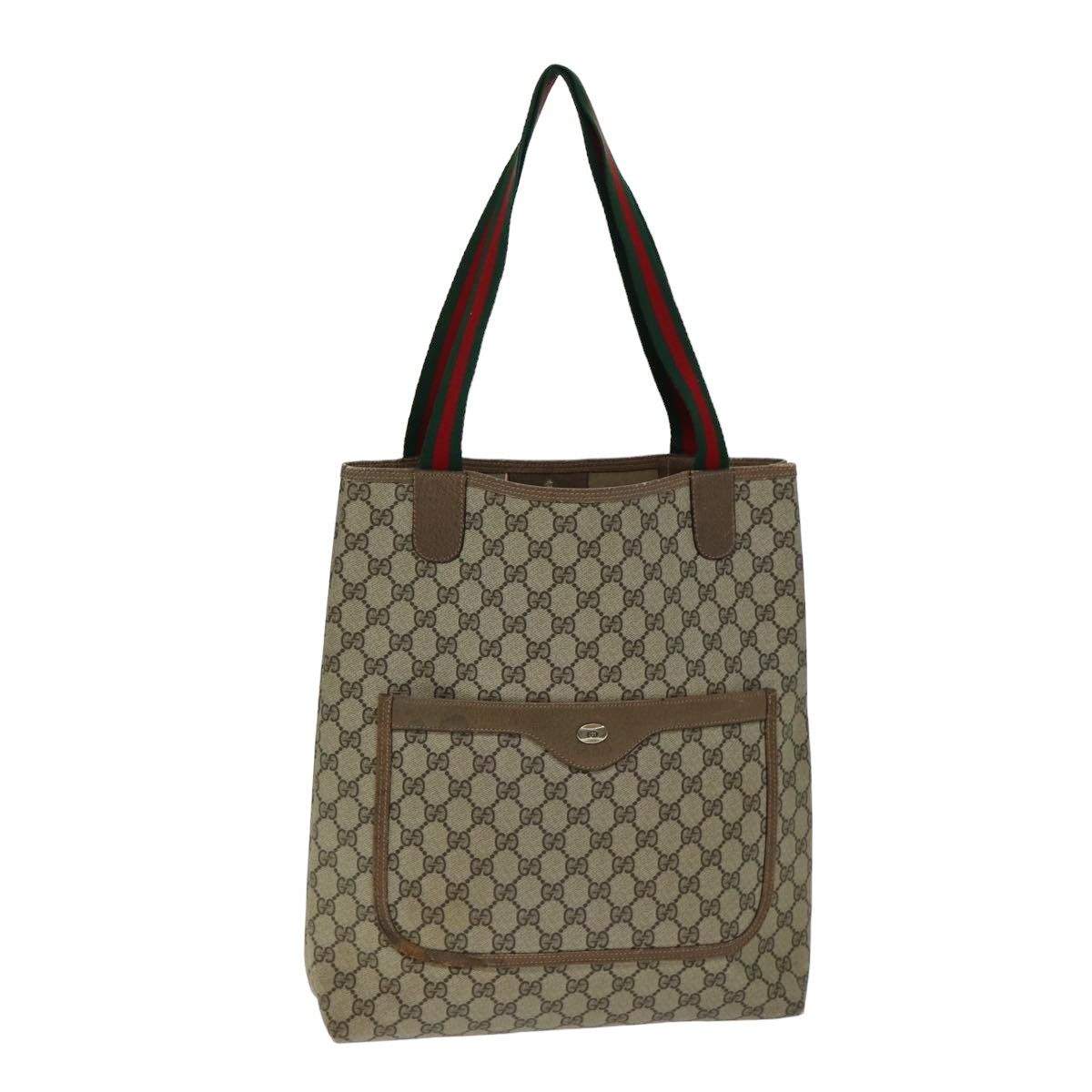 Gucci Sherry Beige Canvas Tote Bag (Pre-Owned) Size ONE SIZE - 13 Thumbnail