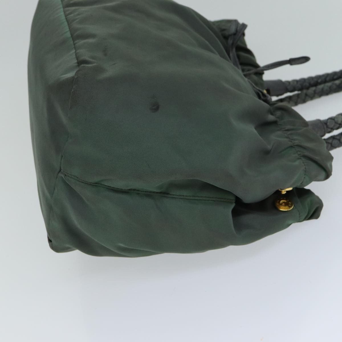 Prada Tessuto Khaki Synthetic Handbag (Pre-Owned) Size ONE SIZE - 9 Thumbnail