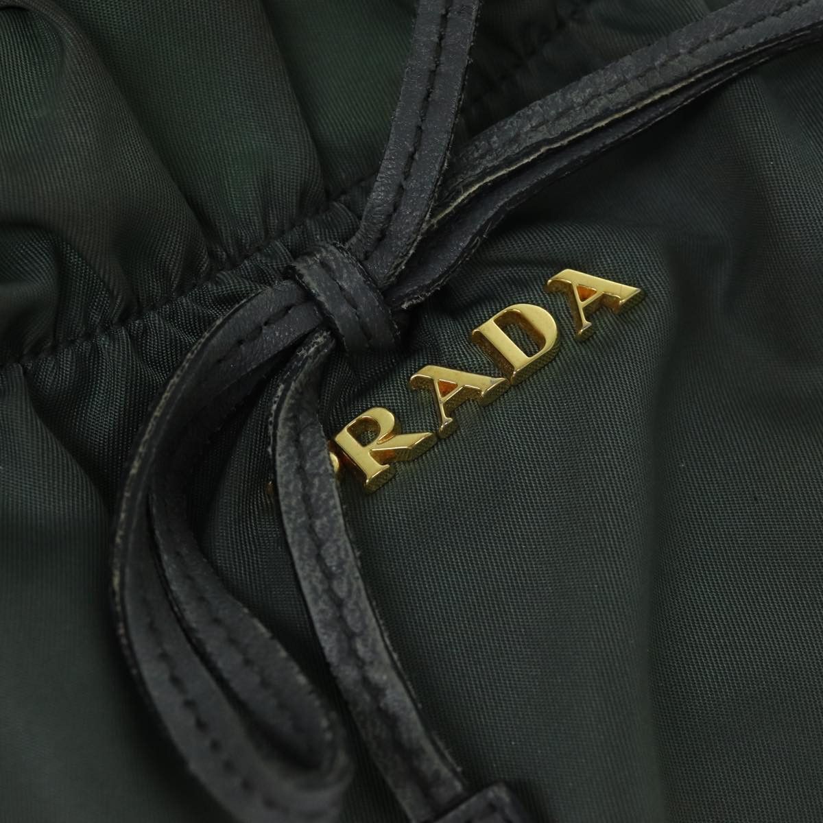 Prada Tessuto Khaki Synthetic Handbag (Pre-Owned) Size ONE SIZE - 18 Thumbnail