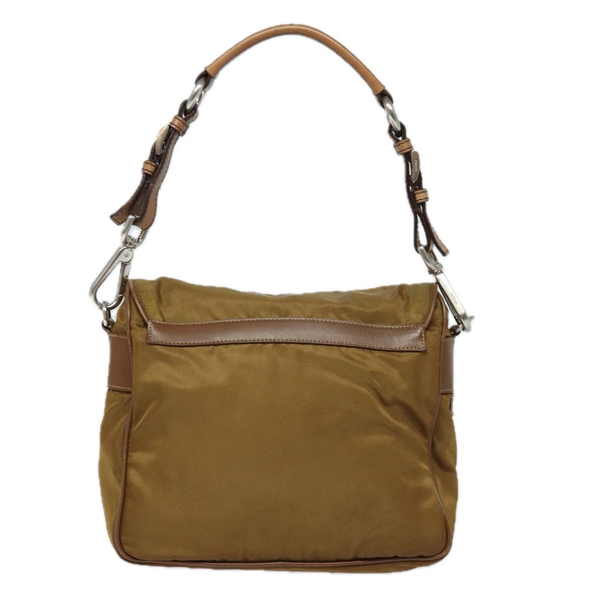 Prada Tessuto Brown Synthetic Shoulder Bag (Pre-Owned) Size ONE SIZE - 2 Thumbnail