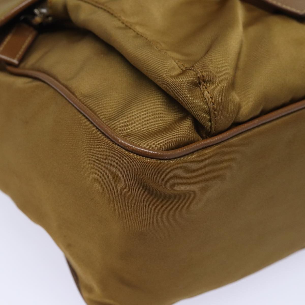 Prada Tessuto Brown Synthetic Shoulder Bag (Pre-Owned) Size ONE SIZE - 15 Thumbnail