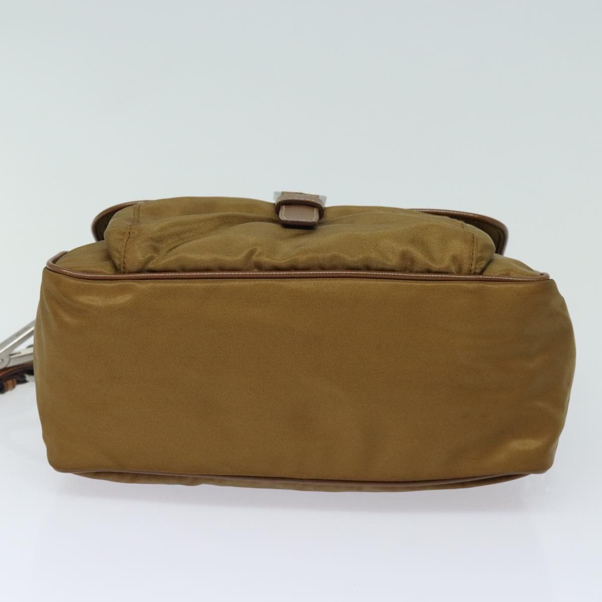 Prada Tessuto Brown Synthetic Shoulder Bag (Pre-Owned) Size ONE SIZE - 3 Thumbnail