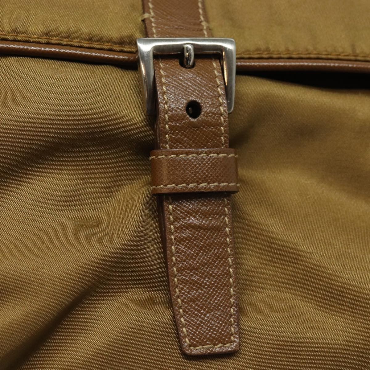 Prada Tessuto Brown Synthetic Shoulder Bag (Pre-Owned) Size ONE SIZE - 20 Thumbnail