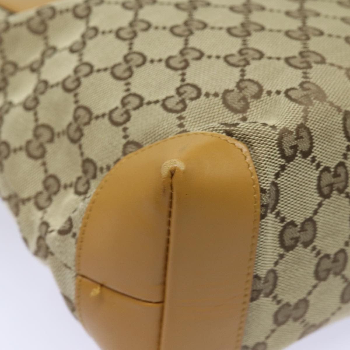 Gucci Gg Canvas Beige Canvas Handbag (Pre-Owned) Size ONE SIZE - 16 Thumbnail