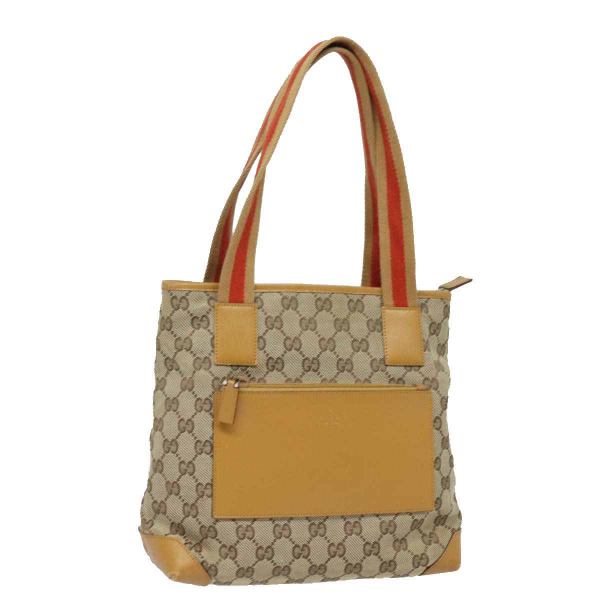 Gucci Gg Canvas Beige Canvas Handbag (Pre-Owned) Size ONE SIZE - 11 Thumbnail