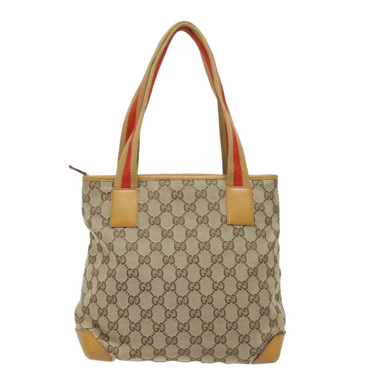 Gucci Gg Canvas Beige Canvas Handbag (Pre-Owned) Size ONE SIZE - 2 Thumbnail