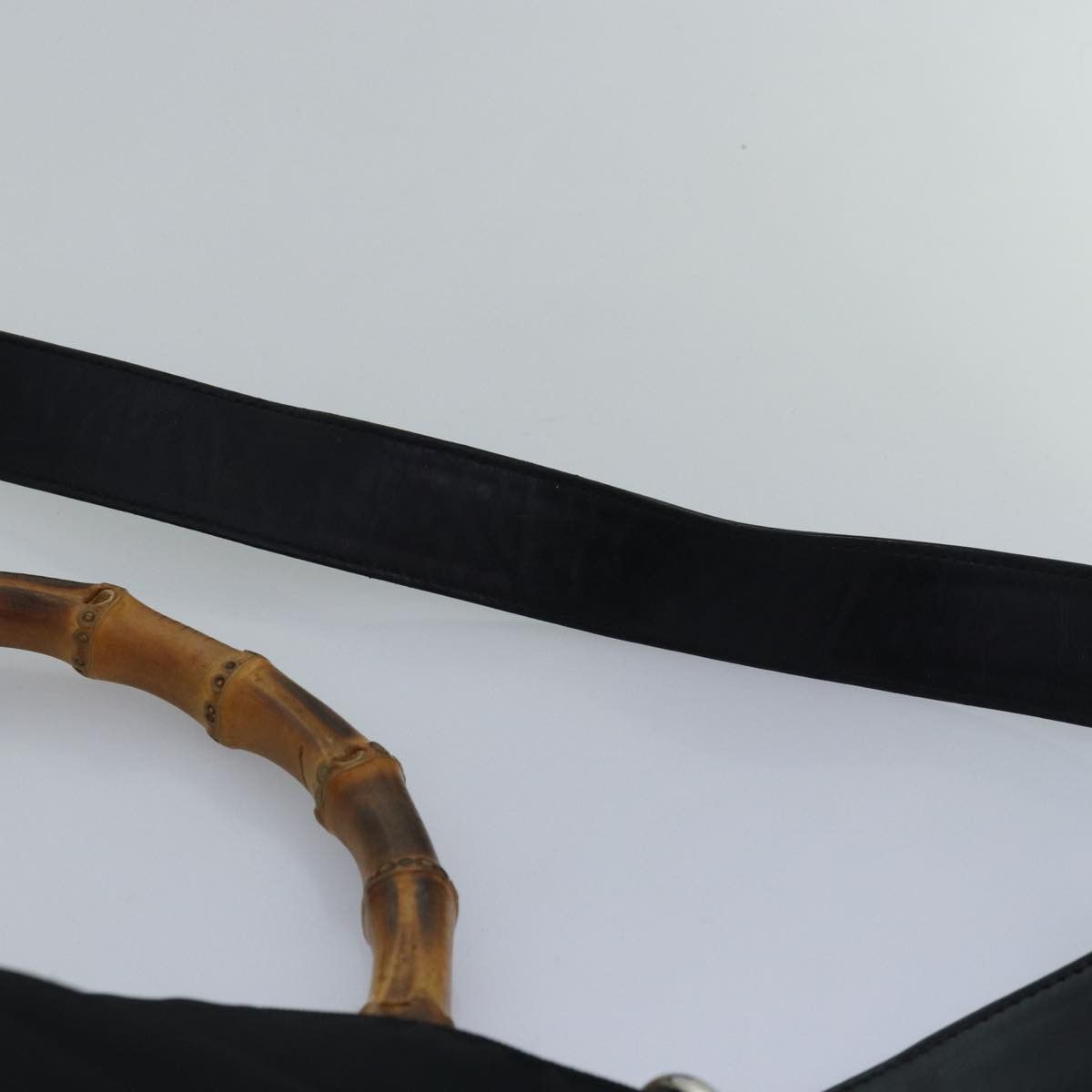 Gucci Bamboo Black Synthetic Handbag (Pre-Owned) Size ONE SIZE - 15 Thumbnail