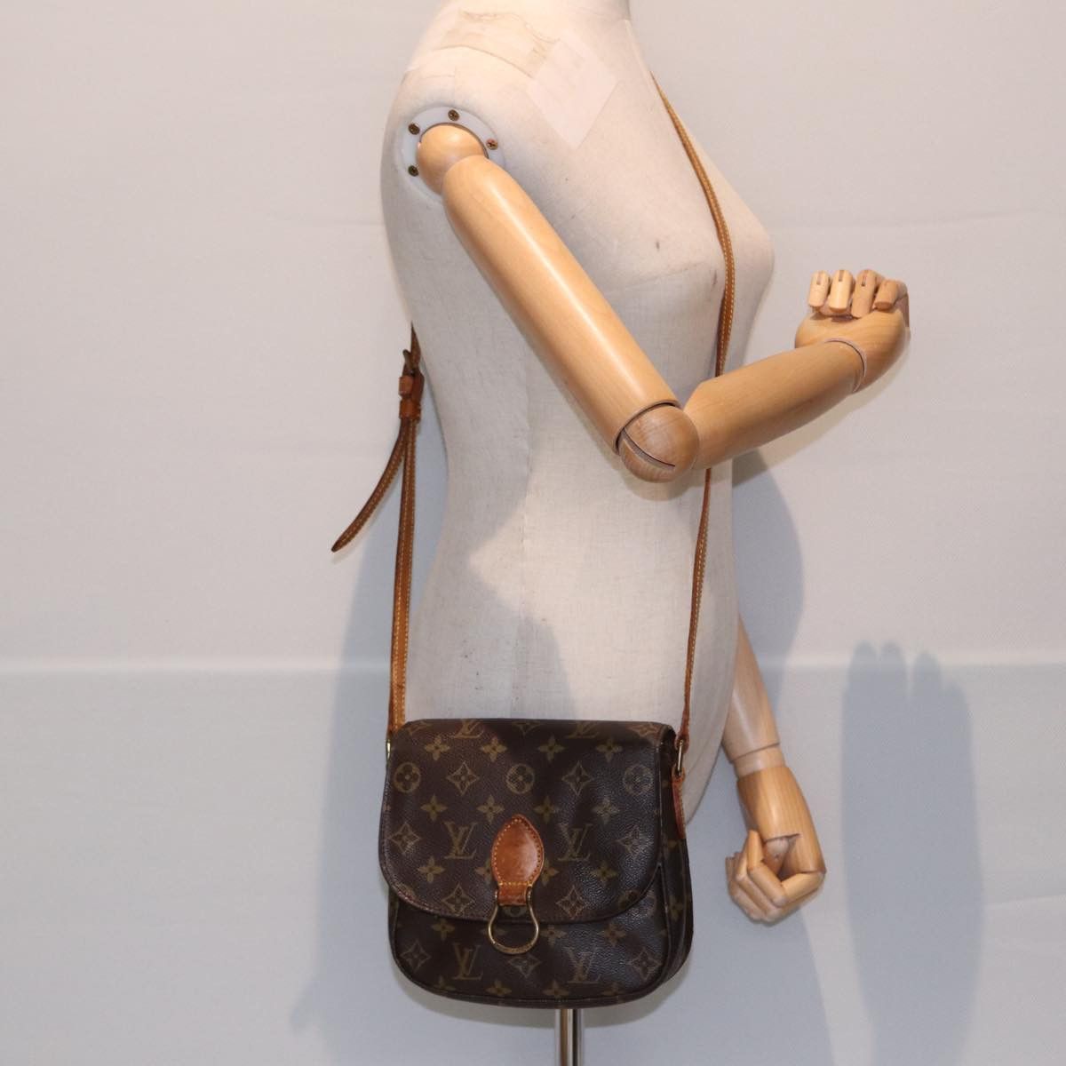 Louis Vuitton Saint Cloud Brown Canvas Shoulder Bag (Pre-Owned) Size ONE SIZE - 7 Thumbnail