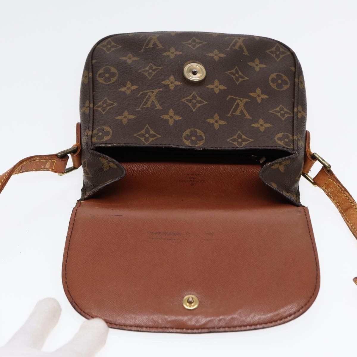 Louis Vuitton Saint Cloud Brown Canvas Shoulder Bag (Pre-Owned) Size ONE SIZE - 19 Thumbnail