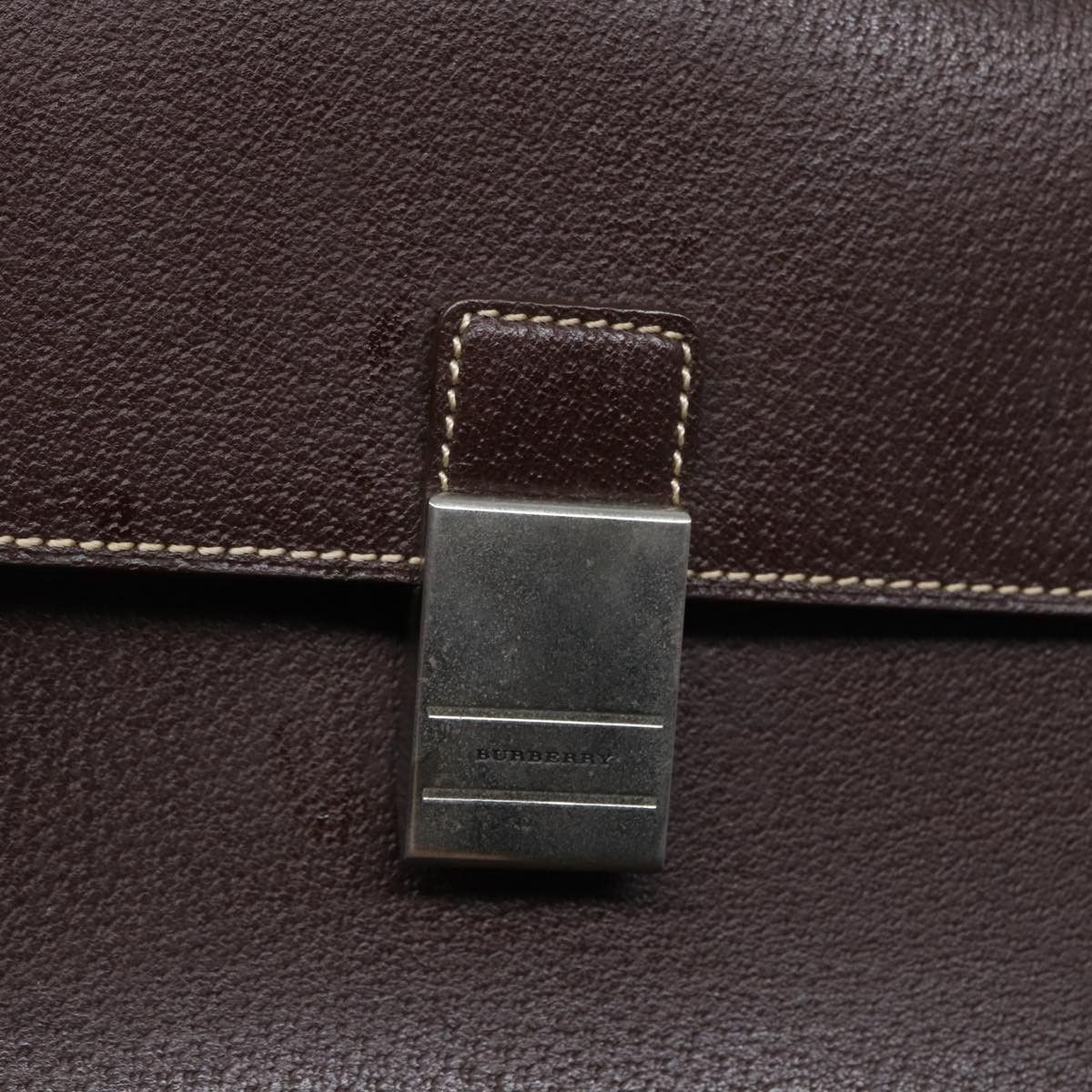 Burberry Brown Leather Clutch Bag (Pre-Owned) Size ONE SIZE - 14 Thumbnail