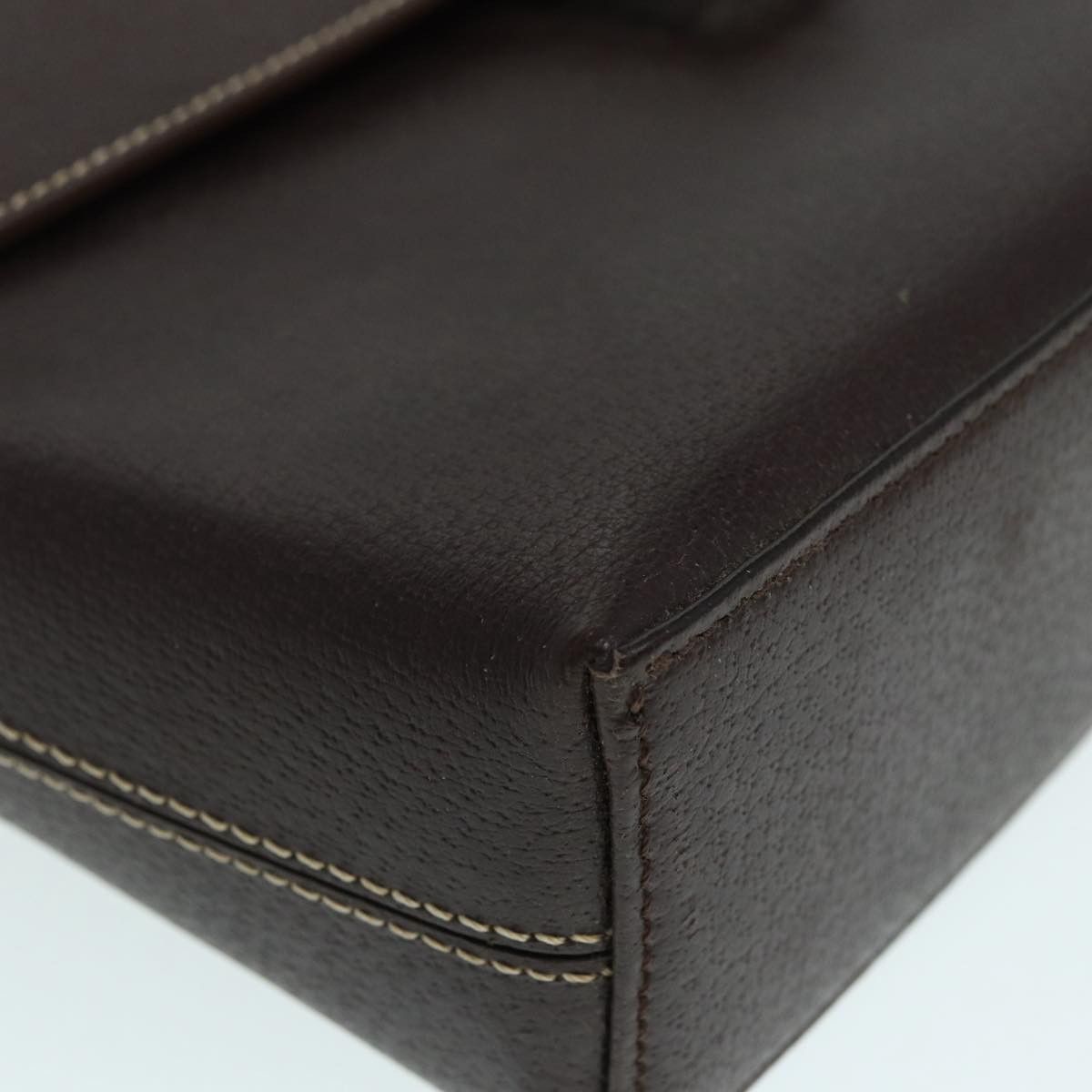 Burberry Brown Leather Clutch Bag (Pre-Owned) Size ONE SIZE - 10 Thumbnail