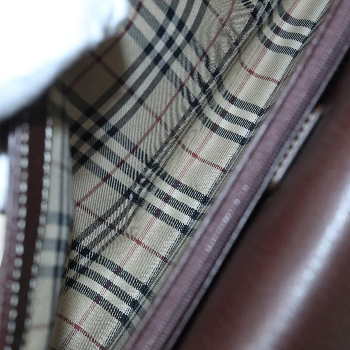 Burberry Brown Leather Clutch Bag (Pre-Owned) Size ONE SIZE - 20 Thumbnail