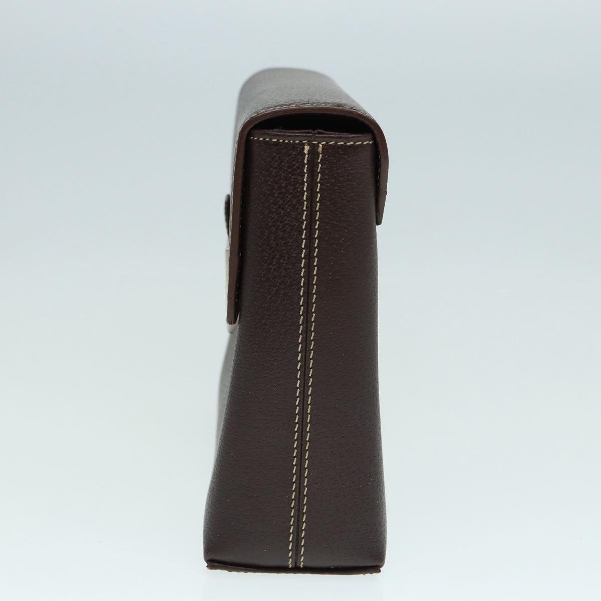 Burberry Brown Leather Clutch Bag (Pre-Owned) Size ONE SIZE - 8 Thumbnail