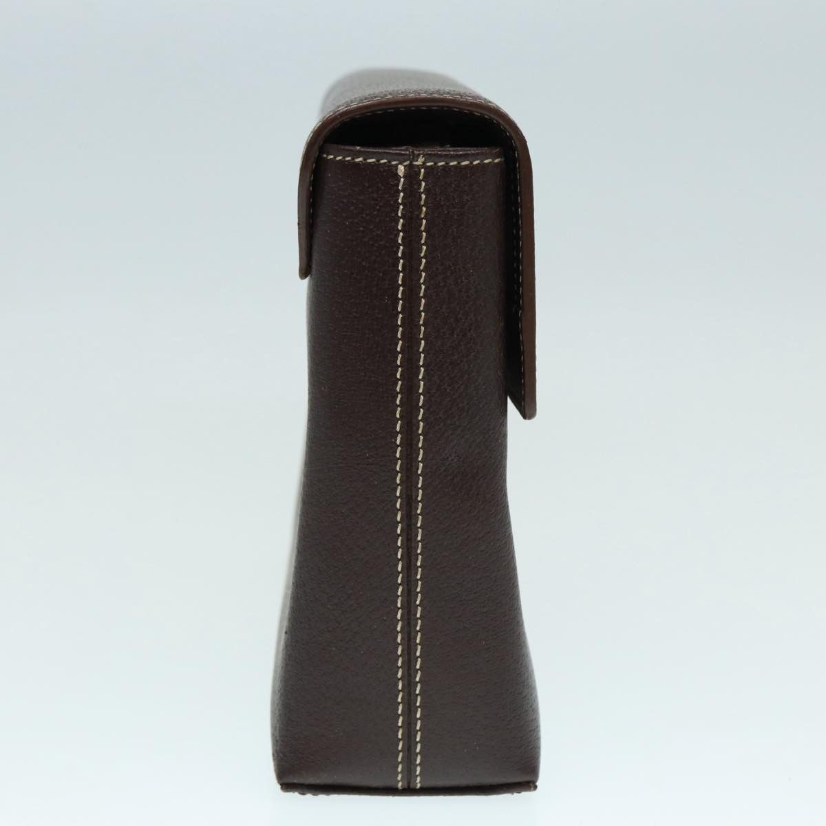 Burberry Brown Leather Clutch Bag (Pre-Owned) Size ONE SIZE - 9 Thumbnail