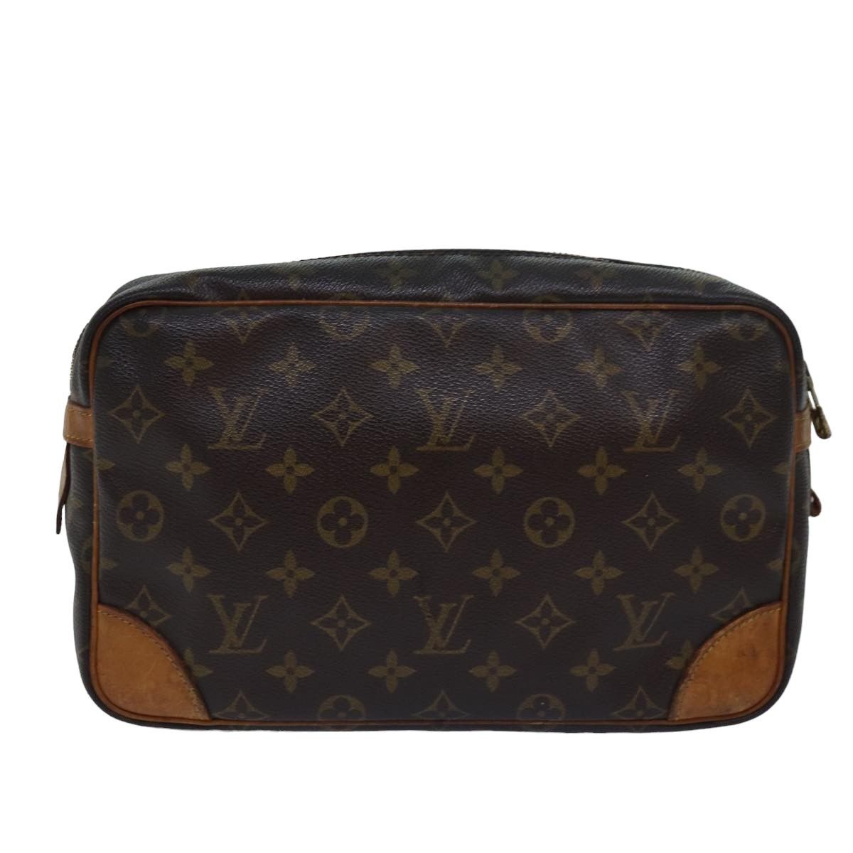 Louis Vuitton Compiegne 28 Brown Canvas Clutch Bag (Pre-Owned) Size ONE SIZE - 2 Thumbnail