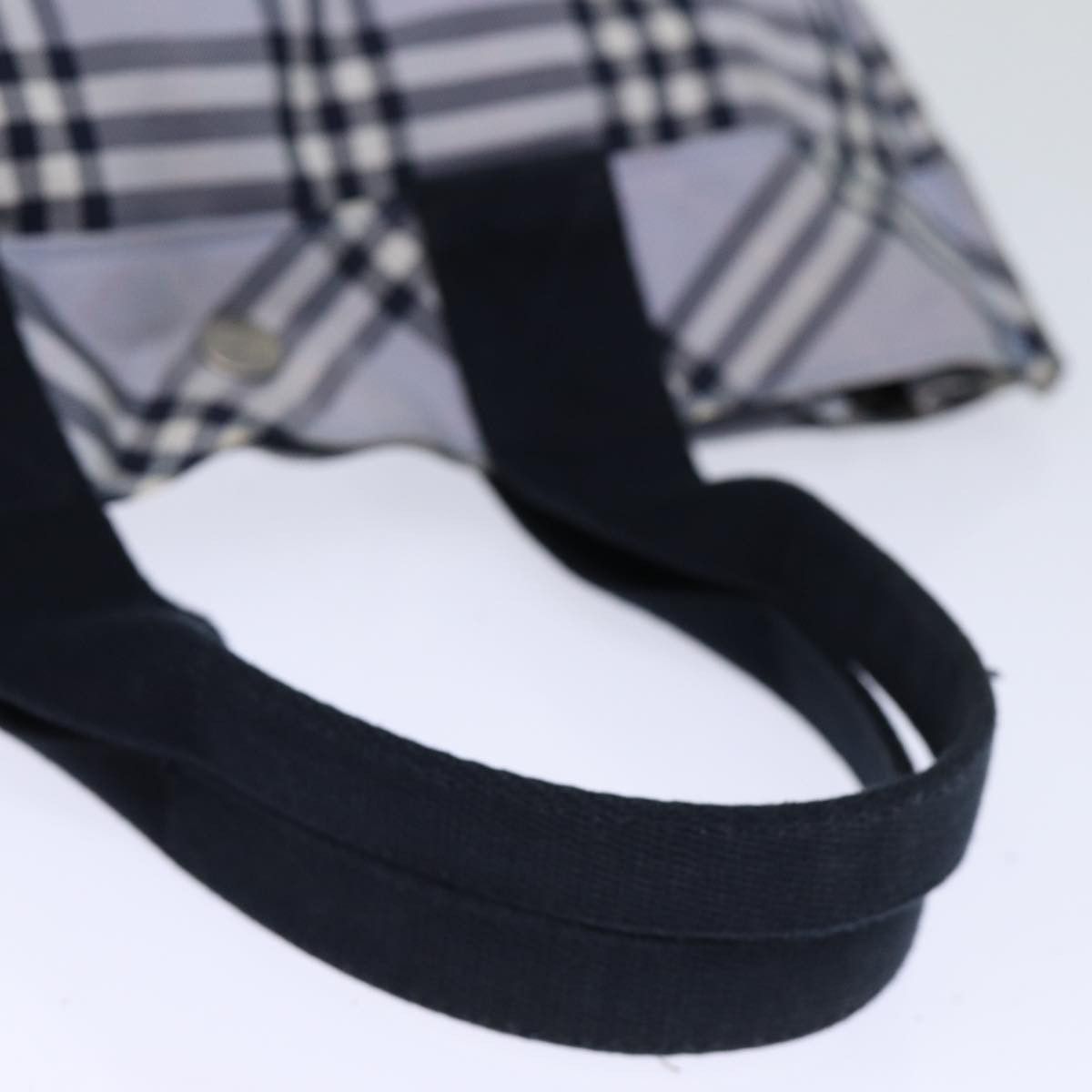 Burberry Nova Check Blue Synthetic Handbag (Pre-Owned) Size ONE SIZE - 8 Thumbnail