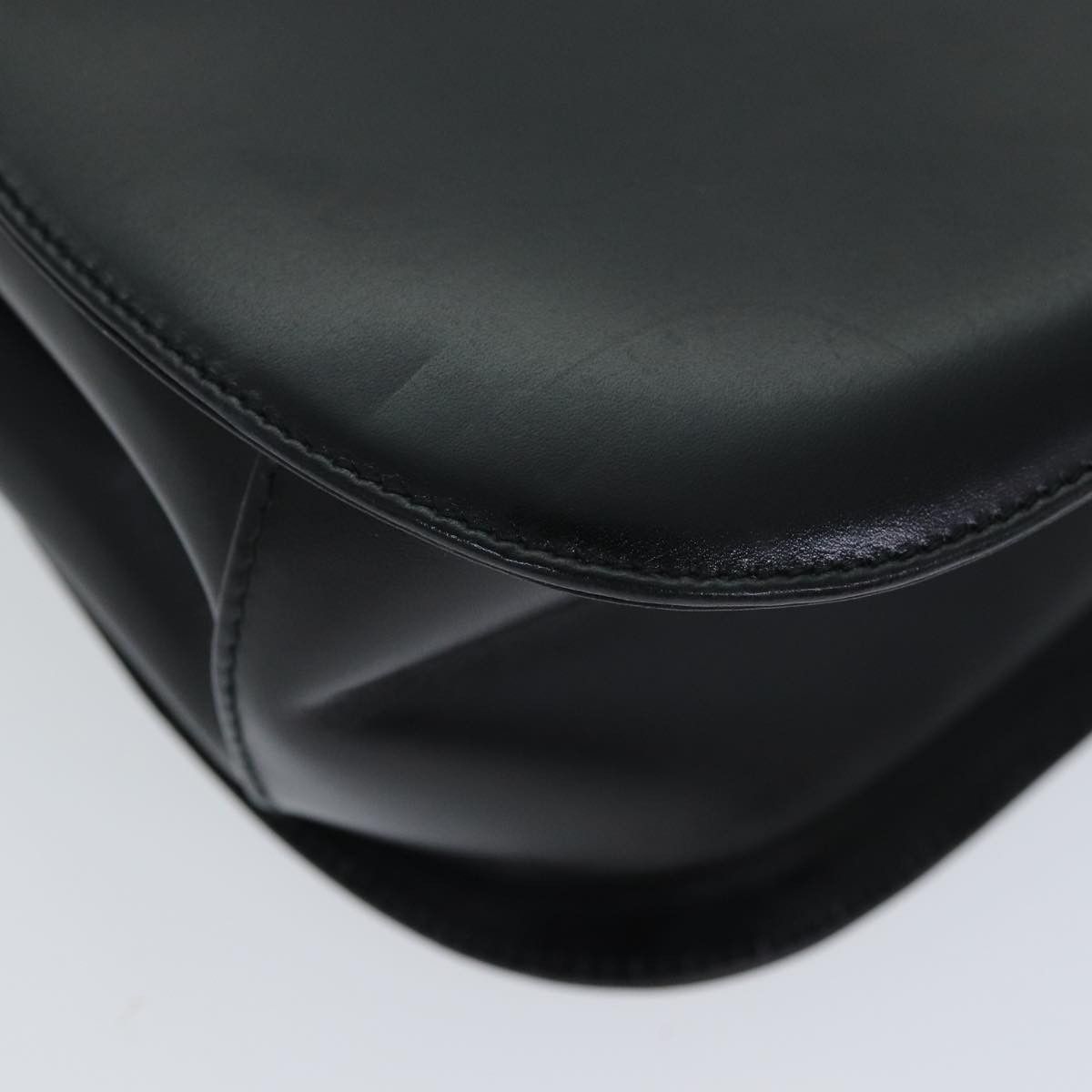 Salvatore Ferragamo Gancini Black Leather Handbag (Pre-Owned) Size ONE SIZE - 15 Thumbnail