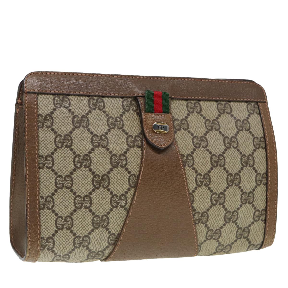 Gucci Gg Canvas Beige Canvas Clutch Bag (Pre-Owned) Size ONE SIZE - 14 Thumbnail