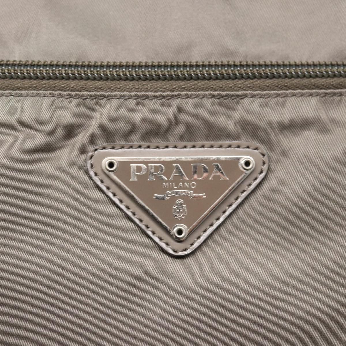 Prada Tessuto Grey Synthetic Tote Bag (Pre-Owned) Size ONE SIZE - 19 Thumbnail