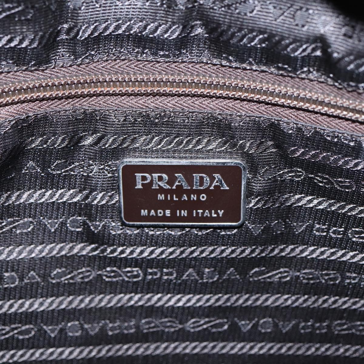 Prada Tessuto Grey Synthetic Tote Bag (Pre-Owned) Size ONE SIZE - 8 Thumbnail
