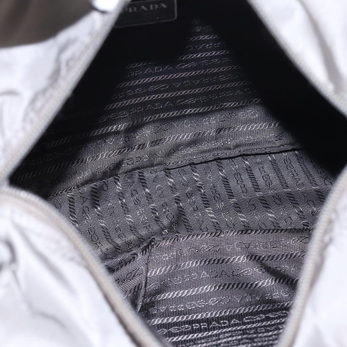 Prada Tessuto Grey Synthetic Tote Bag (Pre-Owned) Size ONE SIZE - 5 Thumbnail
