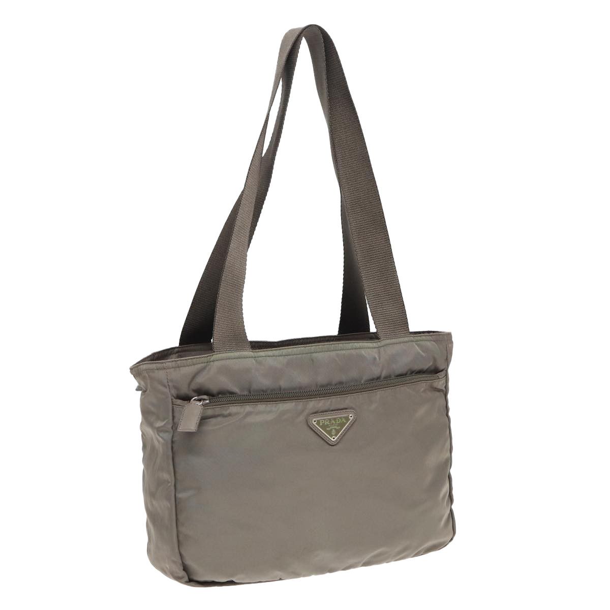 Prada Tessuto Grey Synthetic Tote Bag (Pre-Owned) Size ONE SIZE - 16 Thumbnail