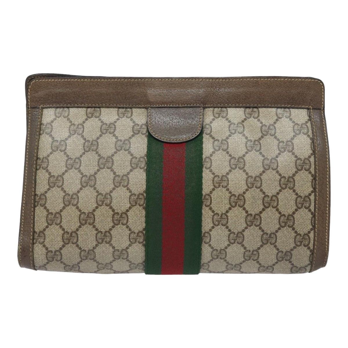 Gucci Ophidia Beige Canvas Clutch Bag (Pre-Owned) Size ONE SIZE - 2 Thumbnail