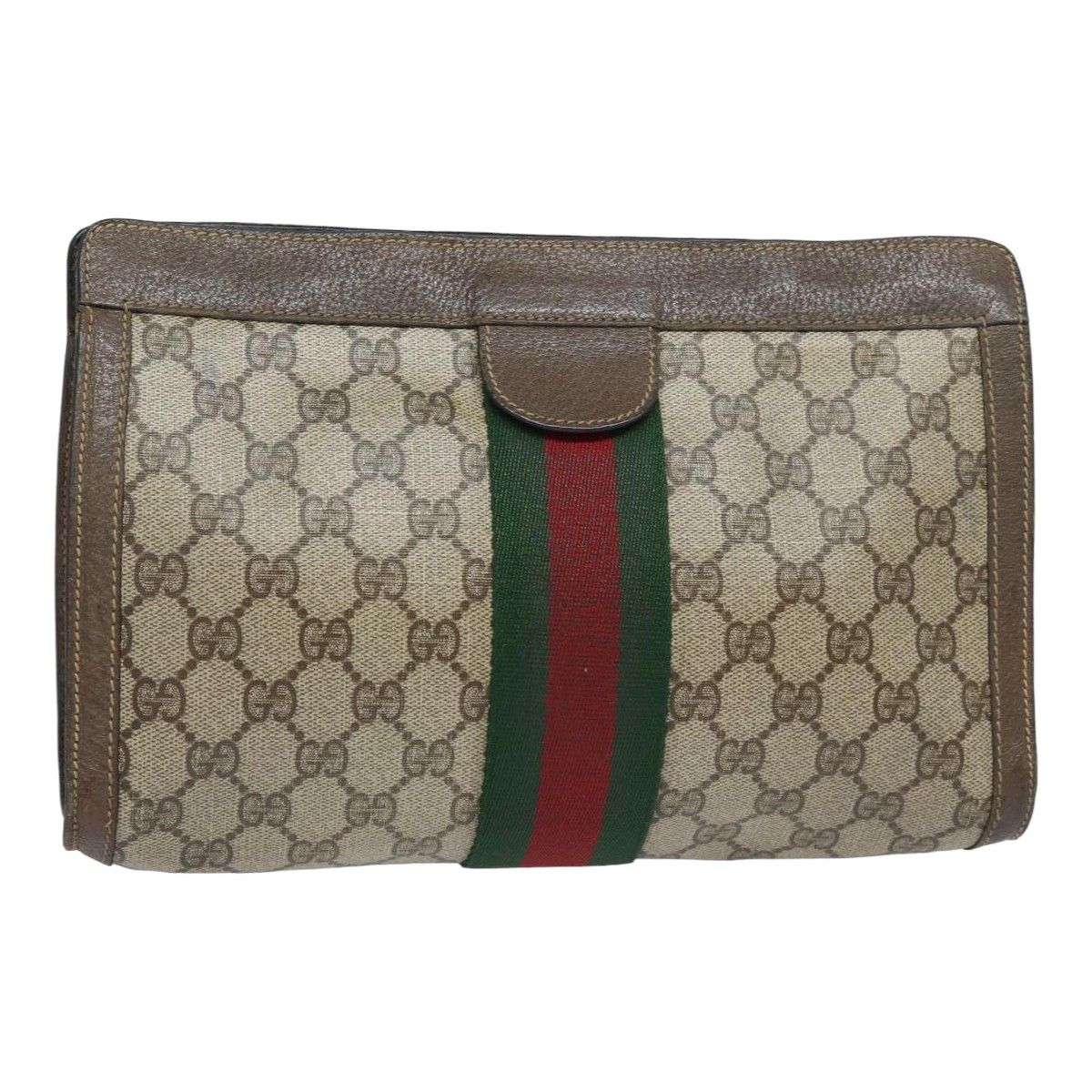 Gucci Ophidia Beige Canvas Clutch Bag (Pre-Owned) Size ONE SIZE - 8 Thumbnail