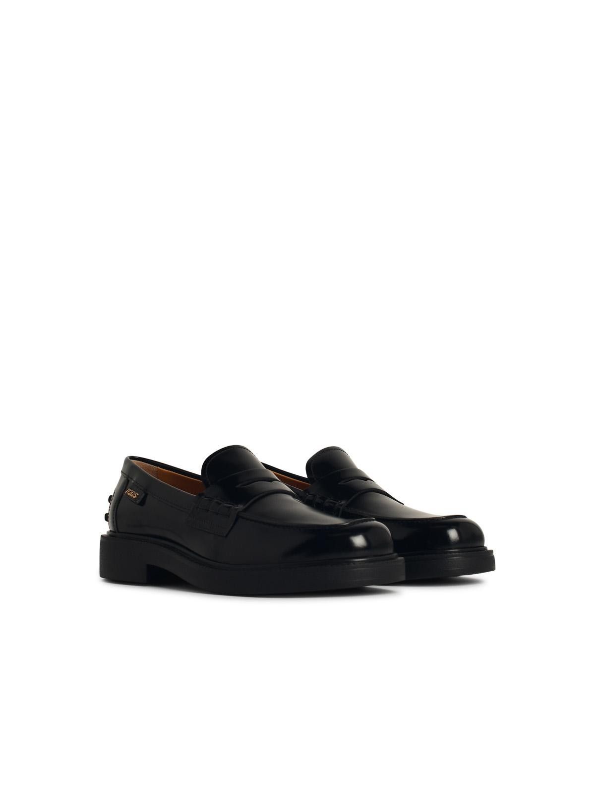 Tod's TOD'S Black Leather Loafers Size US 11 / IT 41 - 2 Thumbnail