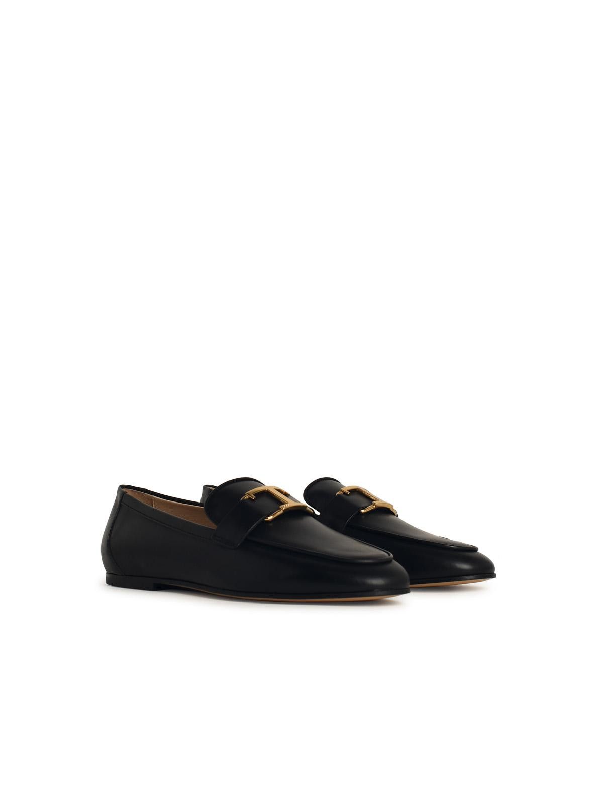 Tod's TOD'S Black Leather Loafers Size US 8 / IT 38 - 2 Thumbnail