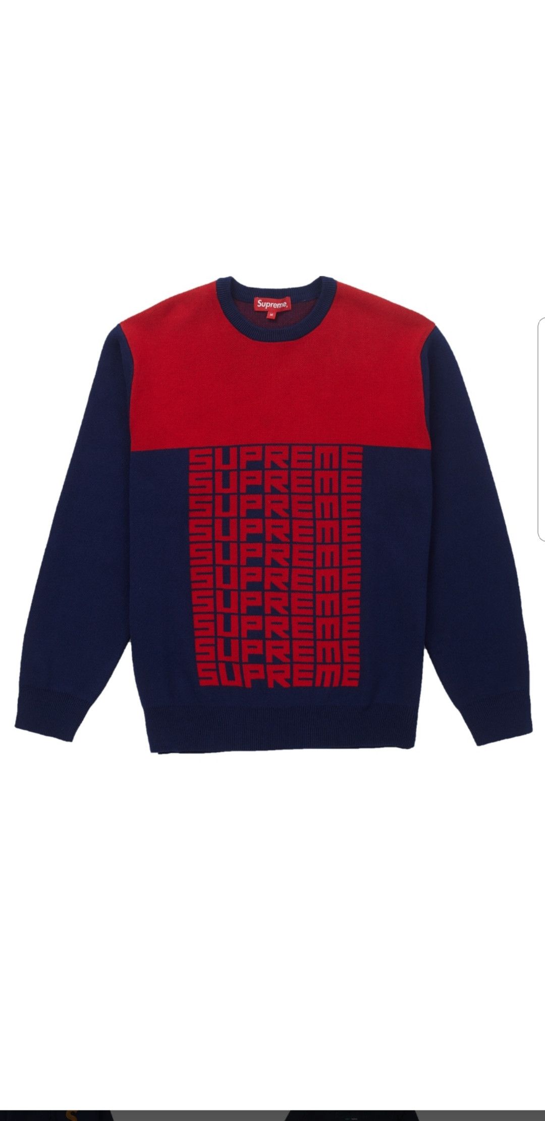 Supreme repeat hot sale logo sweater