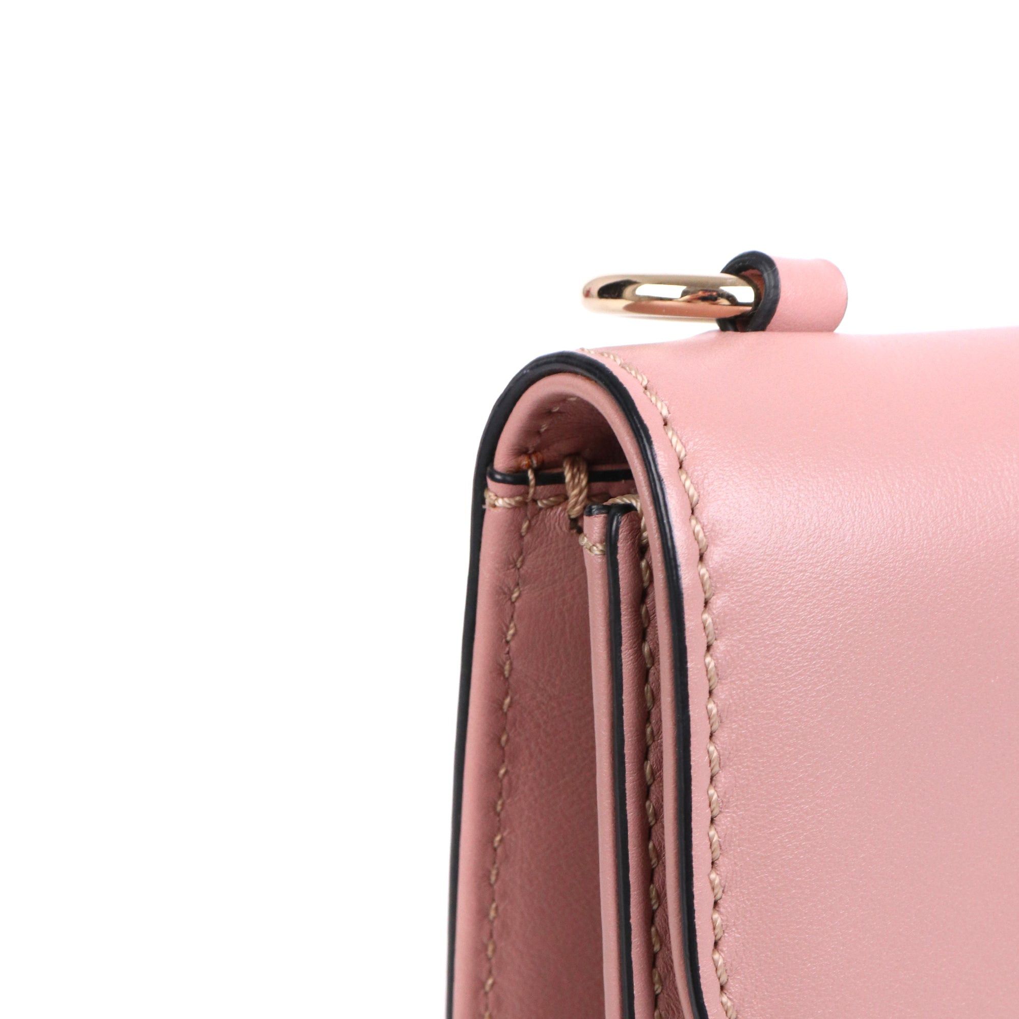 Valentino VALENTINO - Valentino Glam Lock shoulder bag in smooth old pink leather Size ONE SIZE - 7 Thumbnail