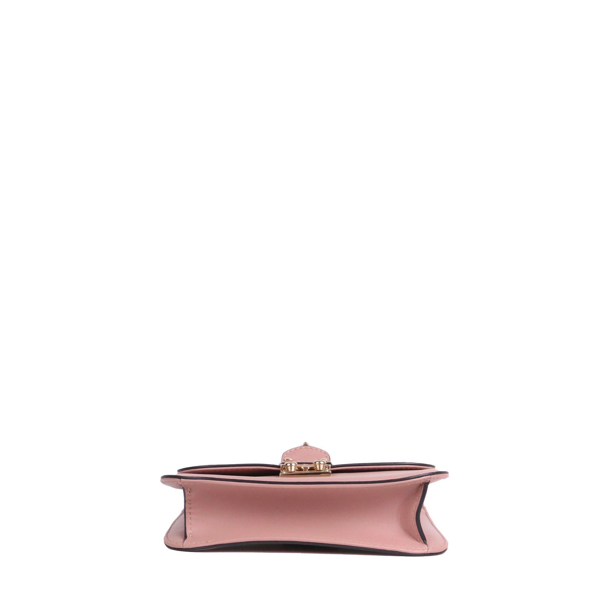 Valentino VALENTINO - Valentino Glam Lock shoulder bag in smooth old pink leather Size ONE SIZE - 4 Thumbnail