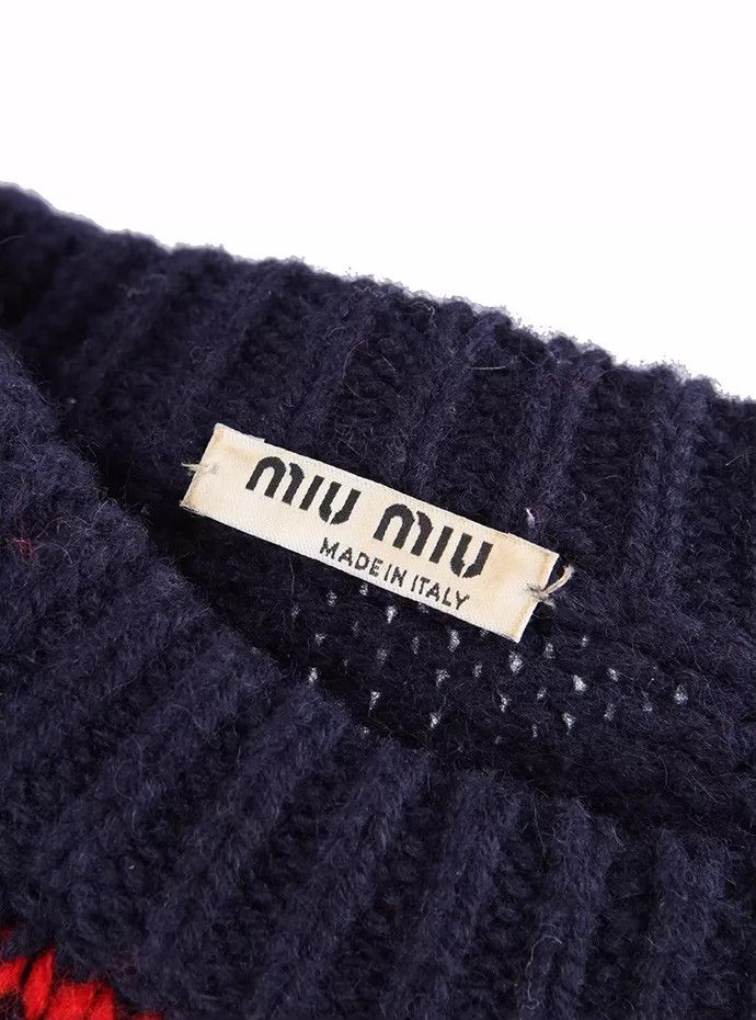 Miu Miu MIU MIUAW15 show Miu Miu hollow wool sweater Size US XS / EU 42 / 0 - 3 Thumbnail