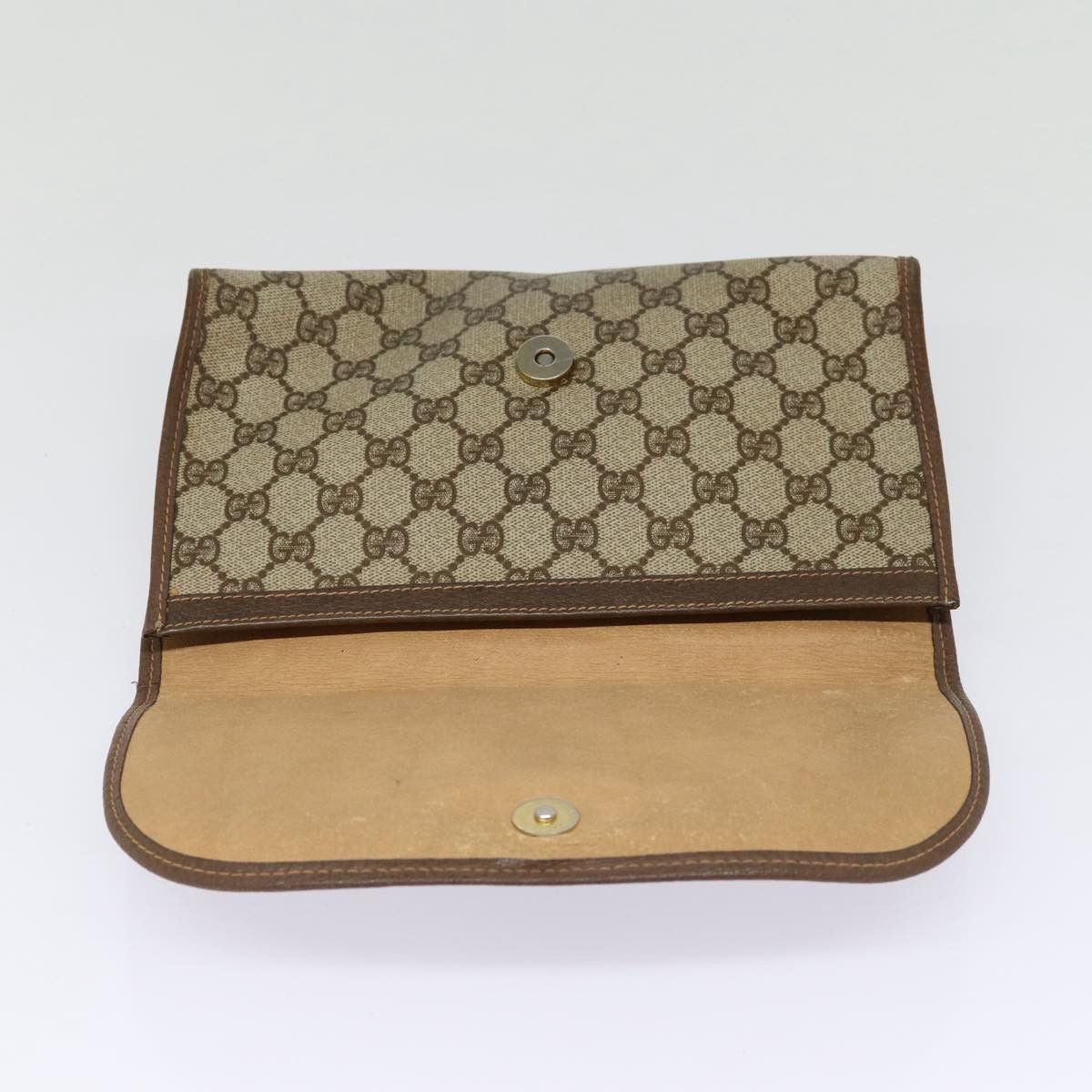 Gucci Gg Canvas Beige Canvas Clutch Bag (Pre-Owned) Size ONE SIZE - 18 Thumbnail