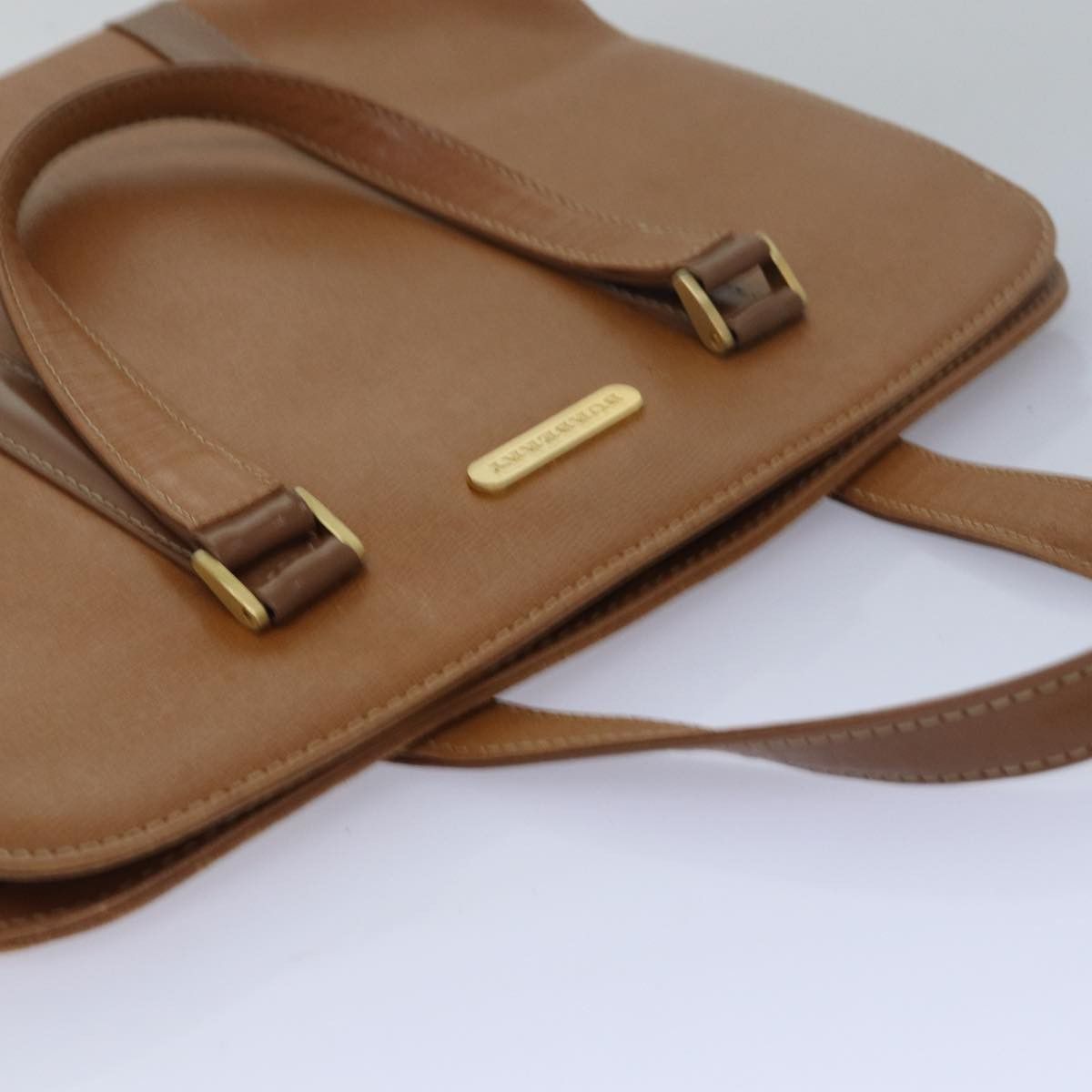 Burberry Brown Leather Handbag (Pre-Owned) Size ONE SIZE - 4 Thumbnail