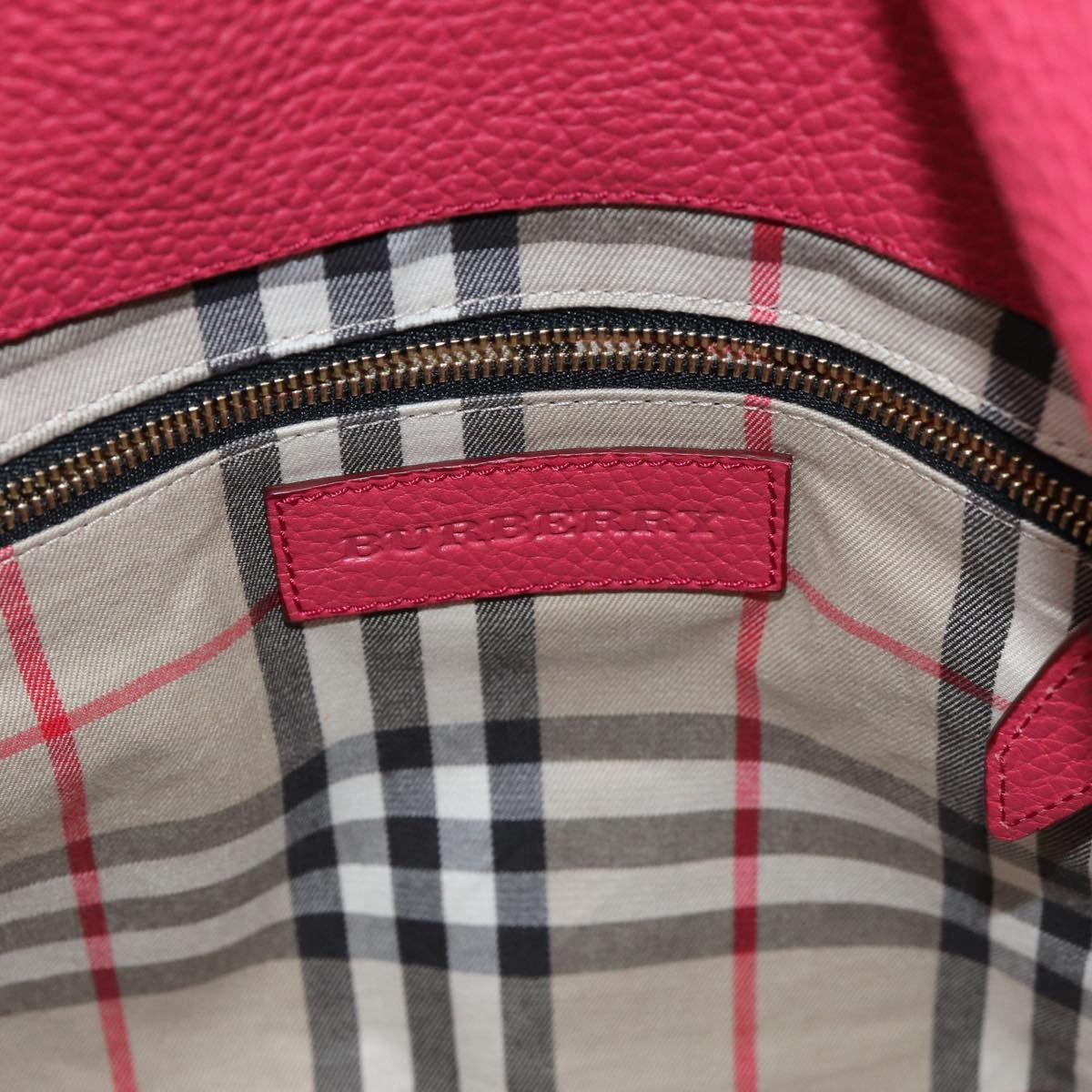 Burberry Baynard Pink Leather Tote Bag (Pre-Owned) Size ONE SIZE - 6 Thumbnail