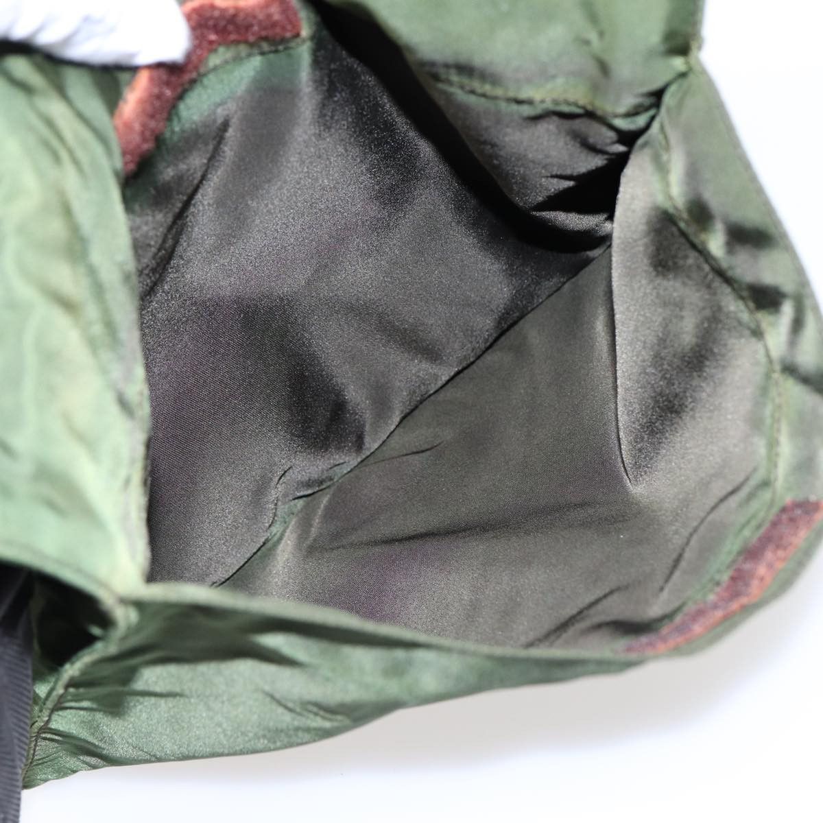 Prada Tessuto Khaki Synthetic Shoulder Bag (Pre-Owned) Size ONE SIZE - 19 Thumbnail