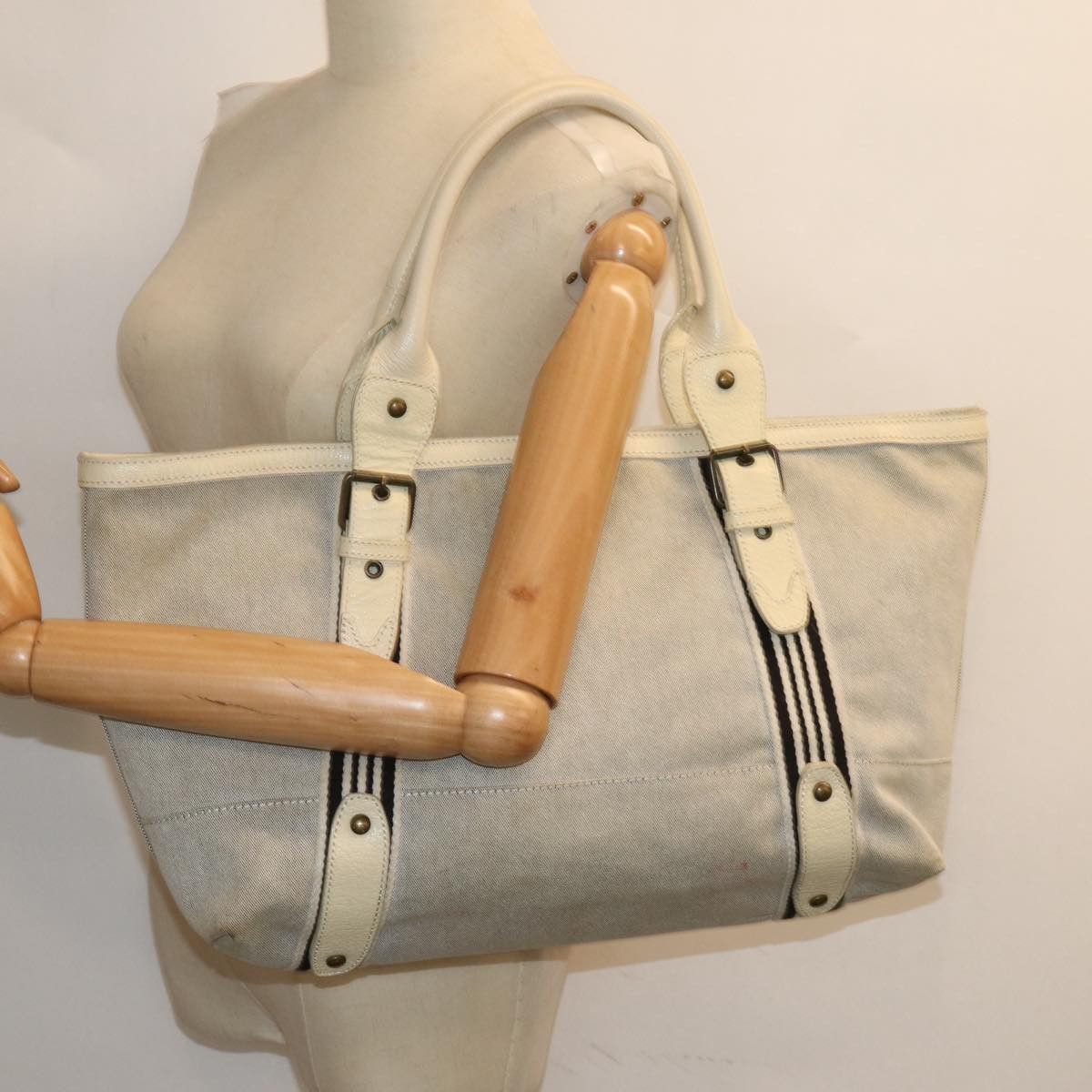 Burberry Blue Label Beige Canvas Tote Bag (Pre-Owned) Size ONE SIZE - 8 Thumbnail